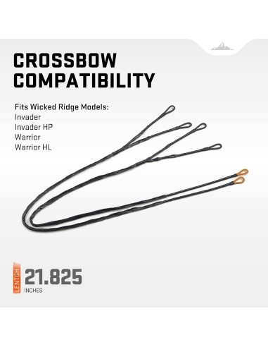 Wicked Ridge by TenPoint Replacement Cables for Invader, Invader HP, Warrior & Warrior HL Crossbow Models (WRA162)