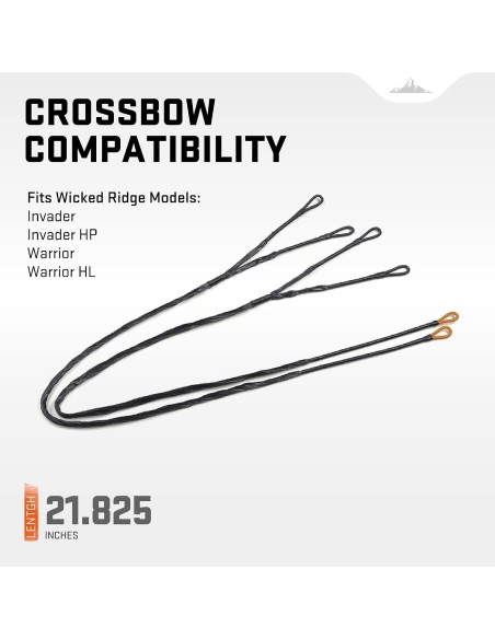 Wicked Ridge by TenPoint Replacement Cables for Invader, Invader HP, Warrior & Warrior HL Crossbow Models (WRA162)
