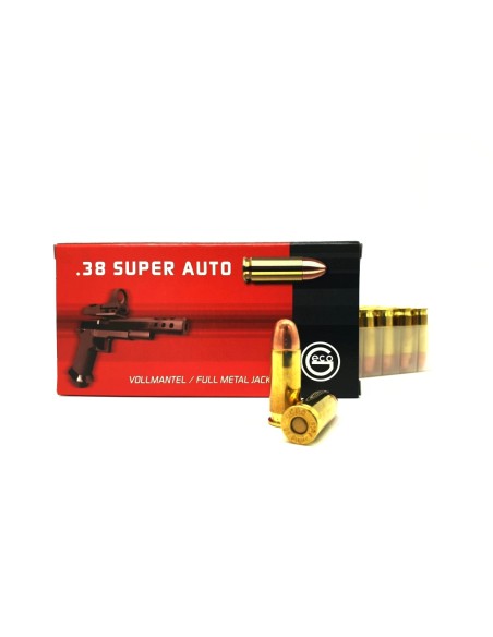 Munizioni/Colpi GECO calibro 38 Super Auto 124gr FMJ confezione da 50