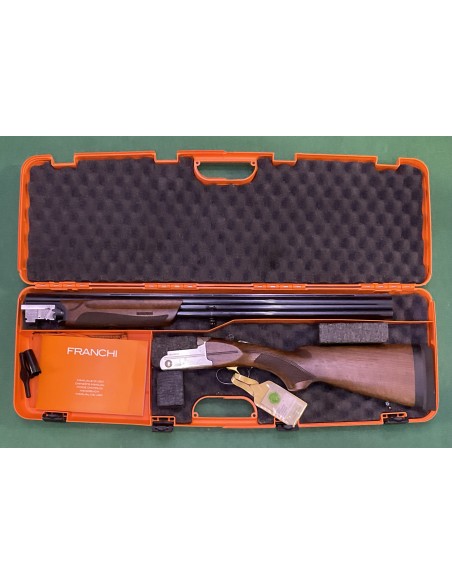 Sovrapposto usato da caccia Franchi Select Feeling calibro 12 mancino strozzatori. Canna 71cm.