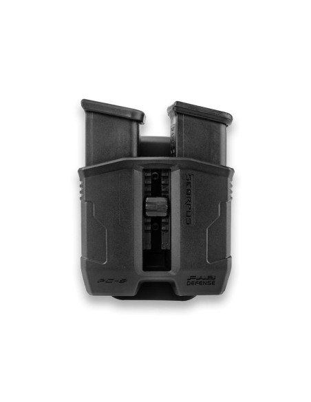 FAB DEF PORTACARICATORE DOPPIO "SCORPUS PG" 360° NERO x GLOCK 9mm/40S&W  FD000198