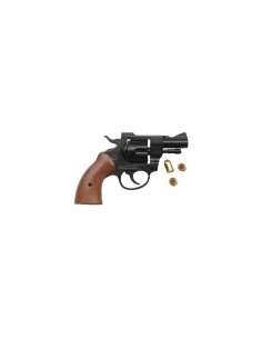 OLIMPIC BRUNI 380 CAL.380 A REVOLVER A SALVE scacciacani 2 POLLICI GUANCE IN LEGNO CODICE 300 2