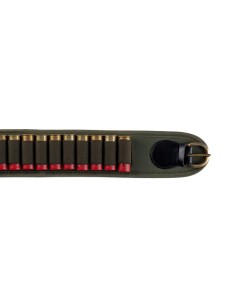 RA22C ARMERIA LUGLI CARTUCCERA IN PELLE E POLIESTERE CON CELLE ELASTICHE PER CAL 12 O 20