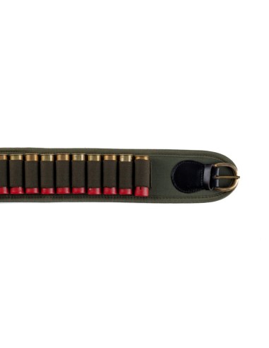 RA-22C ARMERIA LUGLI CARTUCCERA IN PELLE E POLIESTERE CON CELLE ELASTICHE PER CAL 12