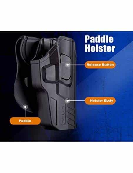 CYTAC - Fondina di Sicurezza Tattica di Livello II, Adatta per CZ 75 SP-01 Shadow, Include Custodia Mag in Omaggio, R-Defender G