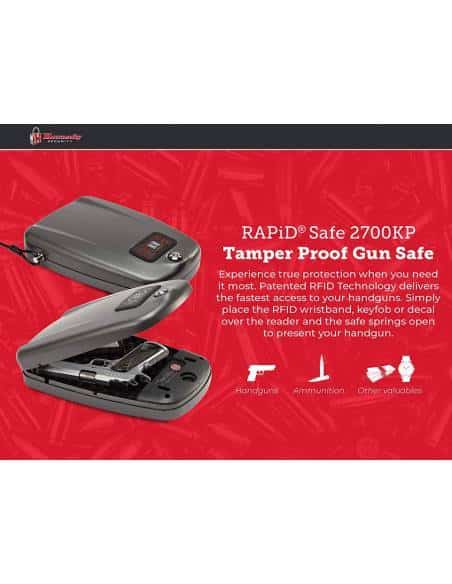 Hornady 98172, 98172-Cassetta di Sicurezza, 2700 KP Unisex-Adulto, Rapid Safe 2700KP, L