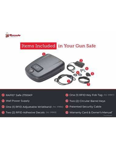 Hornady 98172, 98172-Cassetta di Sicurezza, 2700 KP Unisex-Adulto, Rapid Safe 2700KP, L