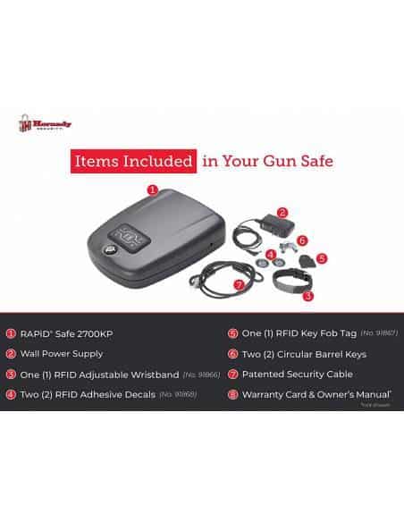 Hornady 98172, 98172-Cassetta di Sicurezza, 2700 KP Unisex-Adulto, Rapid Safe 2700KP, L