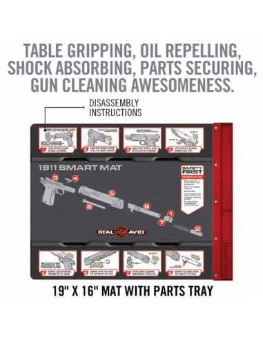 Real Avid 1911 Smart Mat, Tappetino di Pulizia della Pistola Unisex-Adulto, Trasparente