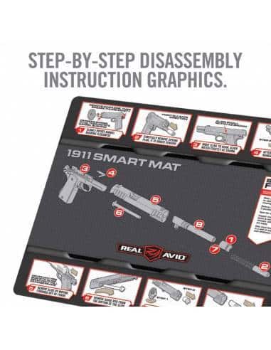 Real Avid 1911 Smart Mat, Tappetino di Pulizia della Pistola Unisex-Adulto, Trasparente