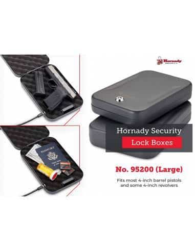 Hornady - Cassaforte per pistole in acciaio, Unisex - Adulto, Hornady® 95200 Lock Box (Large), Cruz V2 Fresh Foam, Large