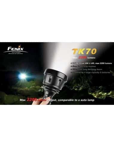 Fenix TK70, Torcia LED ad Alta Potenza [Importato da Germania]