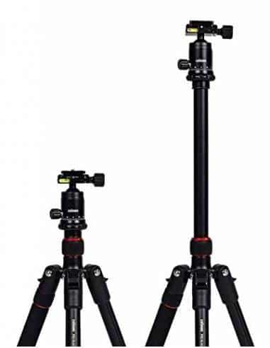 Doerr - Tripod in Alluminio a 4 stadi PRO Black PB-165