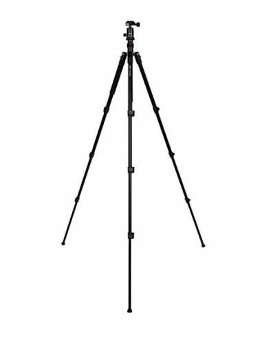Doerr - Tripod in Alluminio a 4 stadi PRO Black PB-165