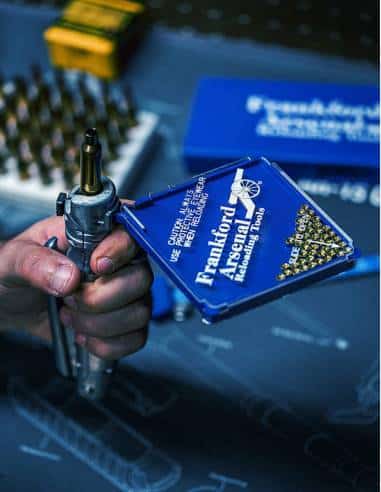 Frankford Arsenal - Stantuffo manuale con custodia, Argento