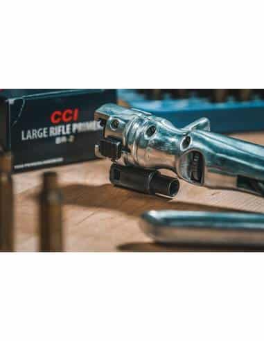 Frankford Arsenal - Stantuffo manuale con custodia, Argento