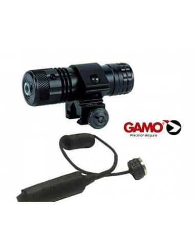 Mirino Laser Gamo Adatto A Pistole Gamo Pt-85 B E P-25 B, Montaggio da 3/8" E 5/8", con Interruttore A Pressione Momentaneo