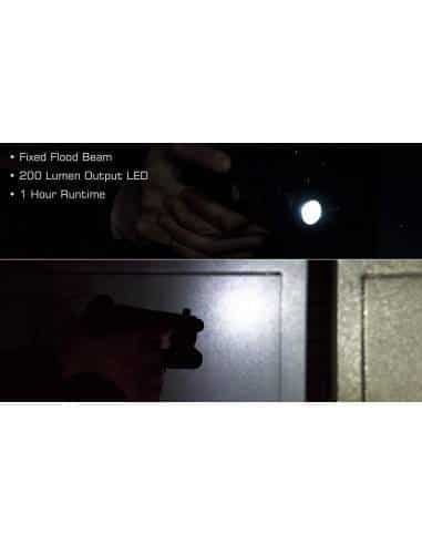 UTG Luce a pistola sub-compatta, 200 lumen, attacco Picatinny