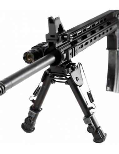 UTG Tl-bp78q, Leapers INC, Bipod Tactical OP, Altezza 15-18,5 cm Unisex-Adulto, Nero, 5.9-7.3"