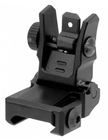 UTG Low Profile Flip-up Rear Sight with Dual Aiming Aperture