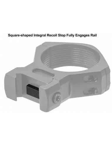 UTG Leapers RSW4154 - Anelli Picatinny in acciaio, profilo medio, larghezza 16 mm, 2 pezzi, colore: Nero