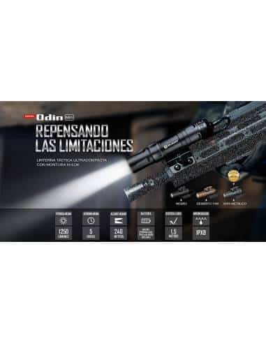 Torcia tattica Odin Mini 1.250 lum con pulsante remoto e montatura M-Lok Olight deserto limitato