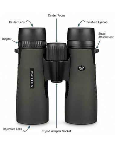 Vortex Optics binocolo Diamondback HD 70417, 10 x 42, colore verde