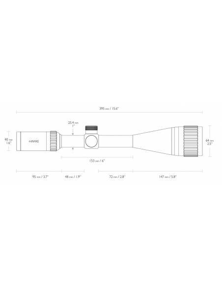 Hawke Fast Mount IR 6-24x50 AO Mil Dot- 11465