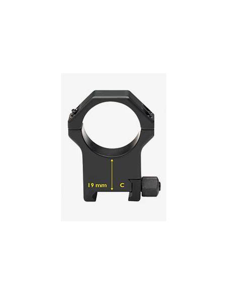 Contessa Steel Picatinny Rings 30mm Alti H 19mm - SPP02/C
