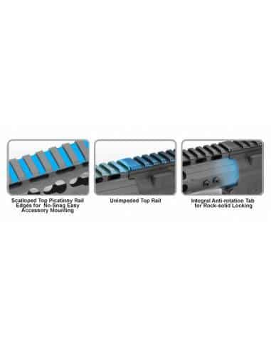UTG - AR15 - Guardamano da 13" Free Float Super Slim KeyMod MTU005SSK