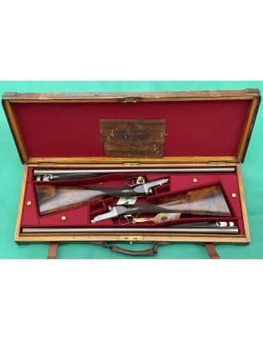 Coppia Lancaster cal. 12 incise