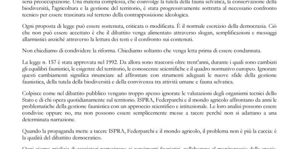 COMUNICATO ENELCACCIA
